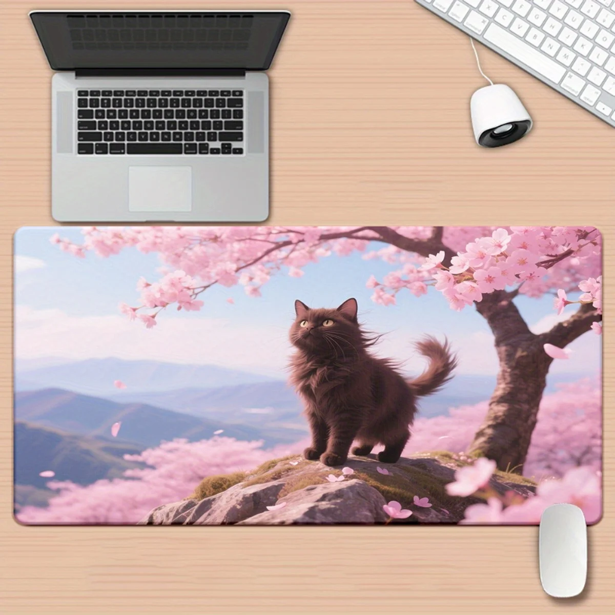 Large Gaming Mouse Pad Extended Desk Mat Cloth Surface Non Slip Rubber Base Mousepad for PC Laptop Keyboard Office Desk