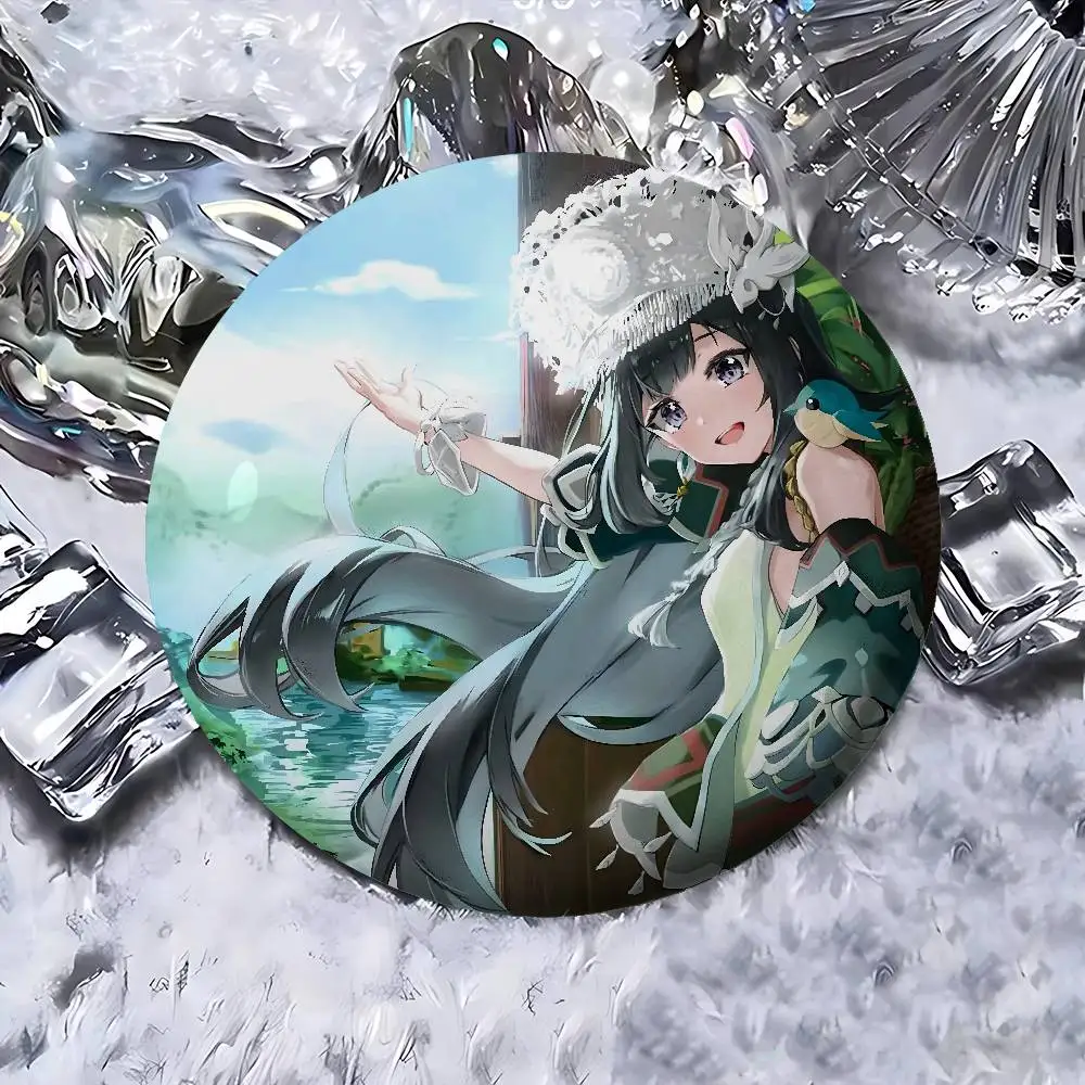 Lan Yan Genshin Impact Exquisite Tinplate Brooches Sleek Badge Lapel Pins For Bag Accessories Practical Souvenir Gifts