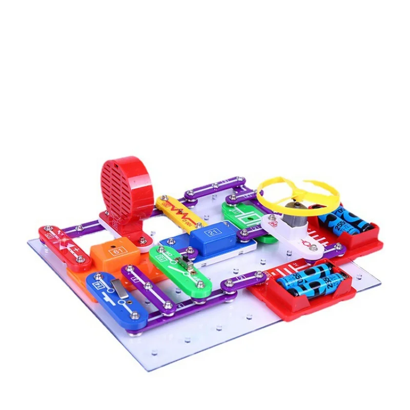 Children science steam physics circuit building blocks toys experiments intellectual parent-child educational electronic kid toy