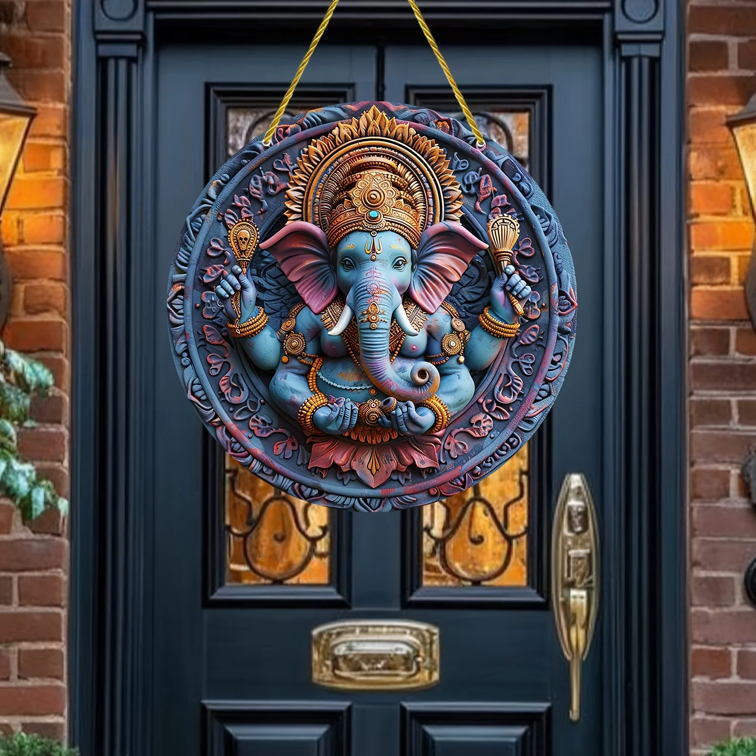 Ganesha Elephant Head Acrylic Sign-Boho Chic Wall Art For Home,Kitchen,Farmhouse,Parties,Bars,Shops&Garages Decor