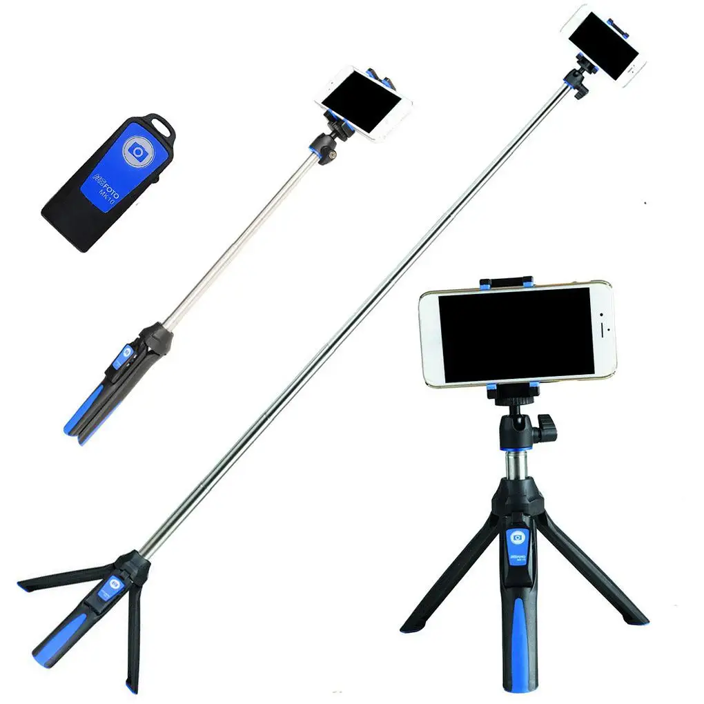 Benro MK10 Selfie Stick Tripod Bluetooth 3.0 Stainless Steel Adjustable Selfie Monopod for IOS/Android