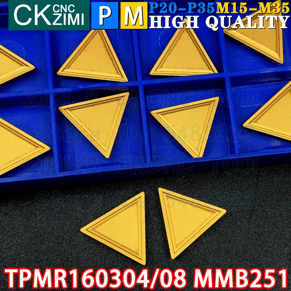 TPMR160304 MMB251 TPMR160308 MMB251 Carbide Inserts Milling Inserts Turning Tools TPMR CNC Cutter Lathe Indexable Milling Tools