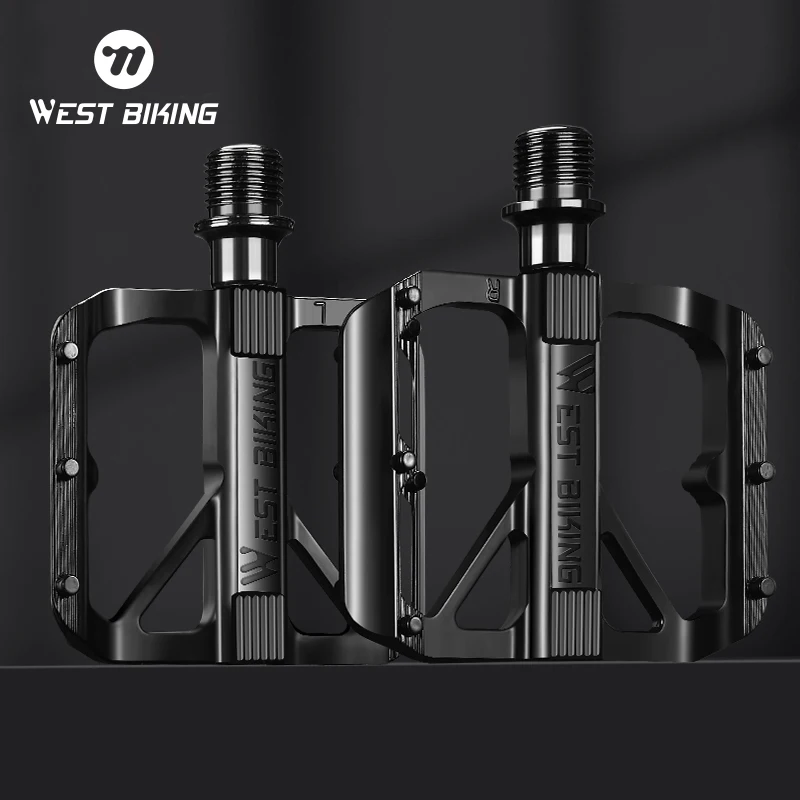 

WEST BIKING Bicycle Pedals Aluminum 3 Bearing DU Bearings Bike Pedal Ultralight Bike Platform For BMX MTB Cycling Accessories