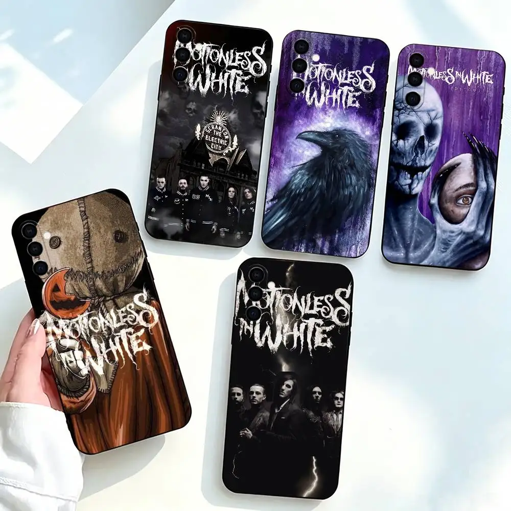 Motionless-s In White-e  Phone Case Black Silicone Soft For Samsung Galaxy A73,A72,A71,A70,A53,A52,A51