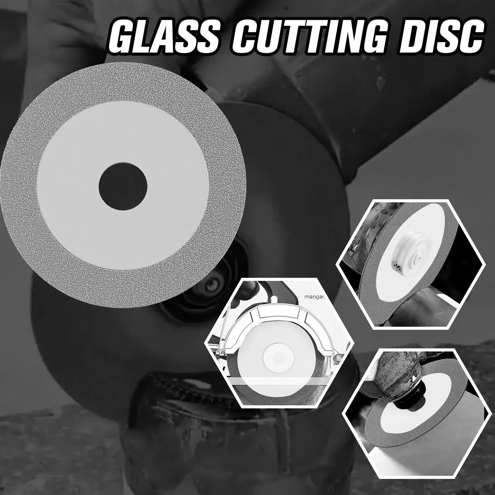 Os discos de corte do vidro Ultra-fino, diamante viram a roda, polimento cerâmico do mármore, 4 ", 100mm, 1 PC