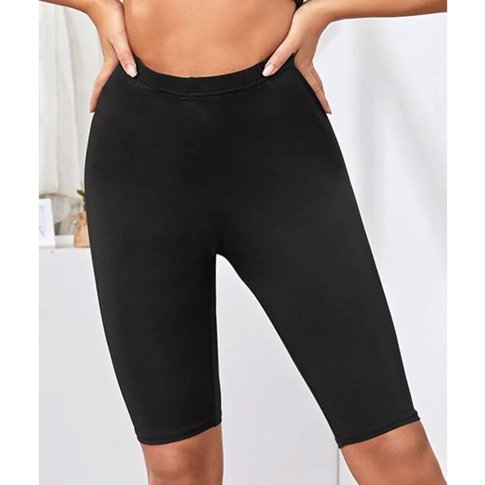 Mia Muse Leggings da yoga per tutte le stagioni da donna Pantaloni sportivi corti slim estivi semplici a vita regolare