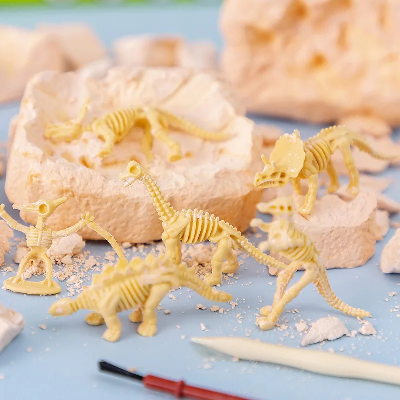 Educational Dinosaur Fossil Excavation Toys Archaeological Dig DIY Assembly Model For Children Boys Girls Birthday Xmas Gifts