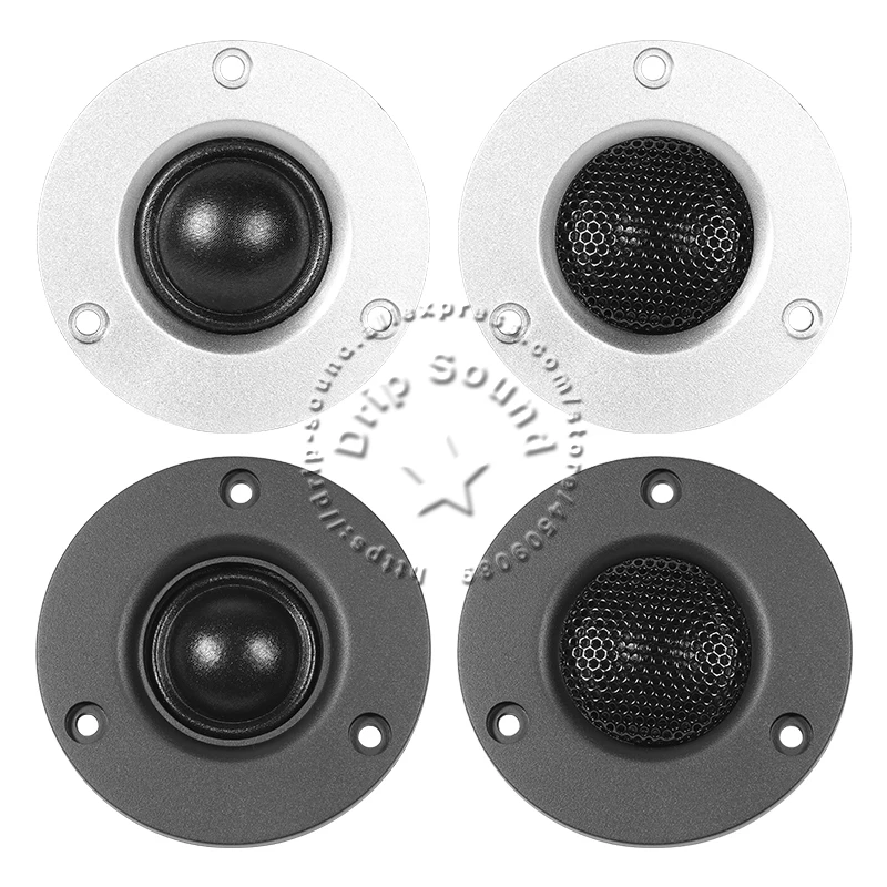 Haut-parleur magnétique NdFeB avec dissipateur thermique, haut-parleur triple, twecirculation, 4 Ohm, 6 Ohm, 8Ohm, 20W, doré, argenté, noir, 2 pièces
