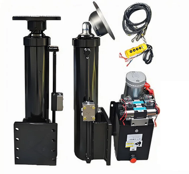 Double Piston Hydraulic Jack Pump for Dump Truck Double for Farm High Quality Automotive Leg Hydraulic Cylinder