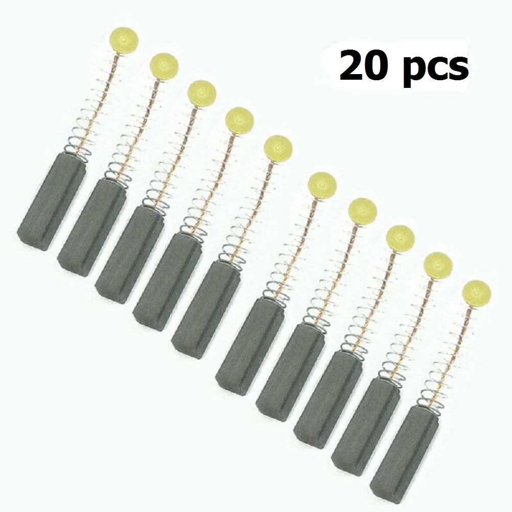 

New Carbon Brush Replacement Tool For Electric Motor Part Power drill Quality Replace 20PCS Carbon Metal Brushes