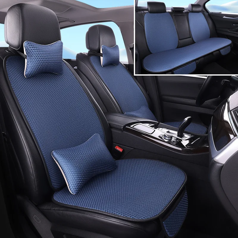 

Summer Ice Silk Car Seat Cushion Breathable Non-Slip All Season Universal Car Seat Pad Comfortable Driving Auto Accessories
