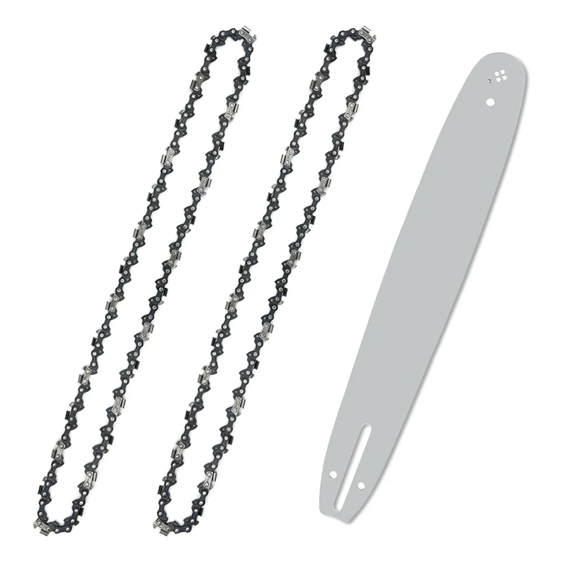 

2 Pack 18 Inch Chainsaw Chain And Chainsaw Guide Bar With 3/8 Inch LP Pitch.050 Inch Gauge 62 Drive Links