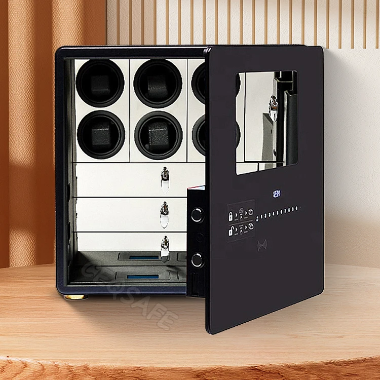 CEQSAFE New Automatic Watches and Jewelry Storage Watch Winder Safe Box