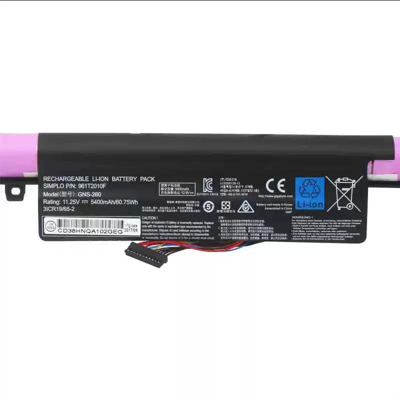 Laptop Battery Model GNS-260 For P55 P55G P55K P55W V4 V5 V6 V7 961T2010F  Series Notebook 11.25V/60.75Wh