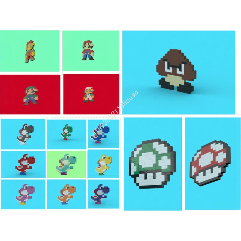 

2420pcs MOC Classic Italian Plumber 8Bit Collection Model Building blocks Brick Birthday idea Kids toys Assemble Christmas gifts