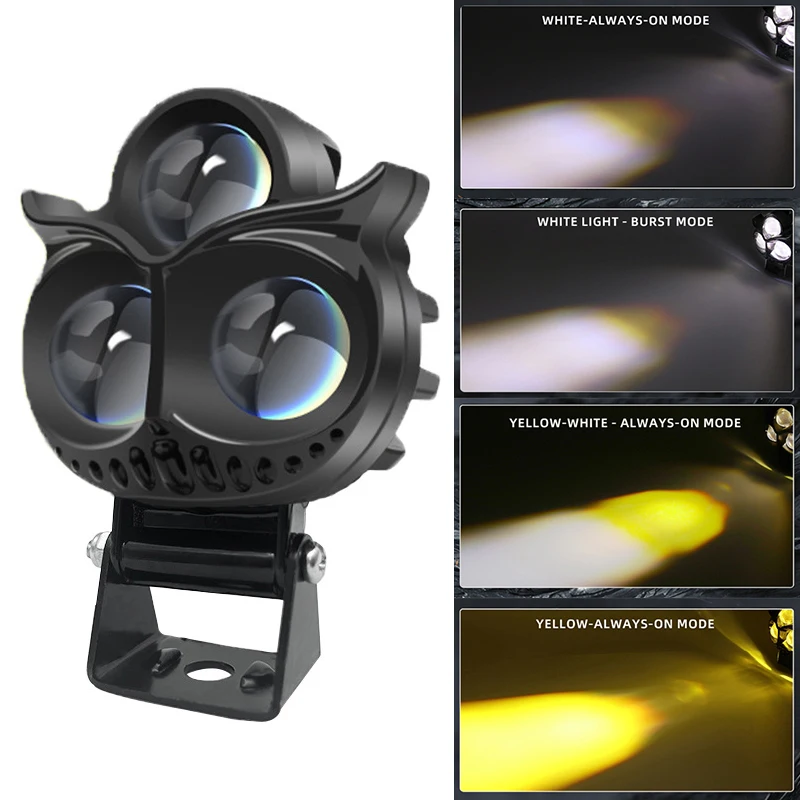 

Сова мотоциклетные фары прожекторы мотоциклетные фары дальнего света мотоцикл скутер противотуманные фары высокая яркость