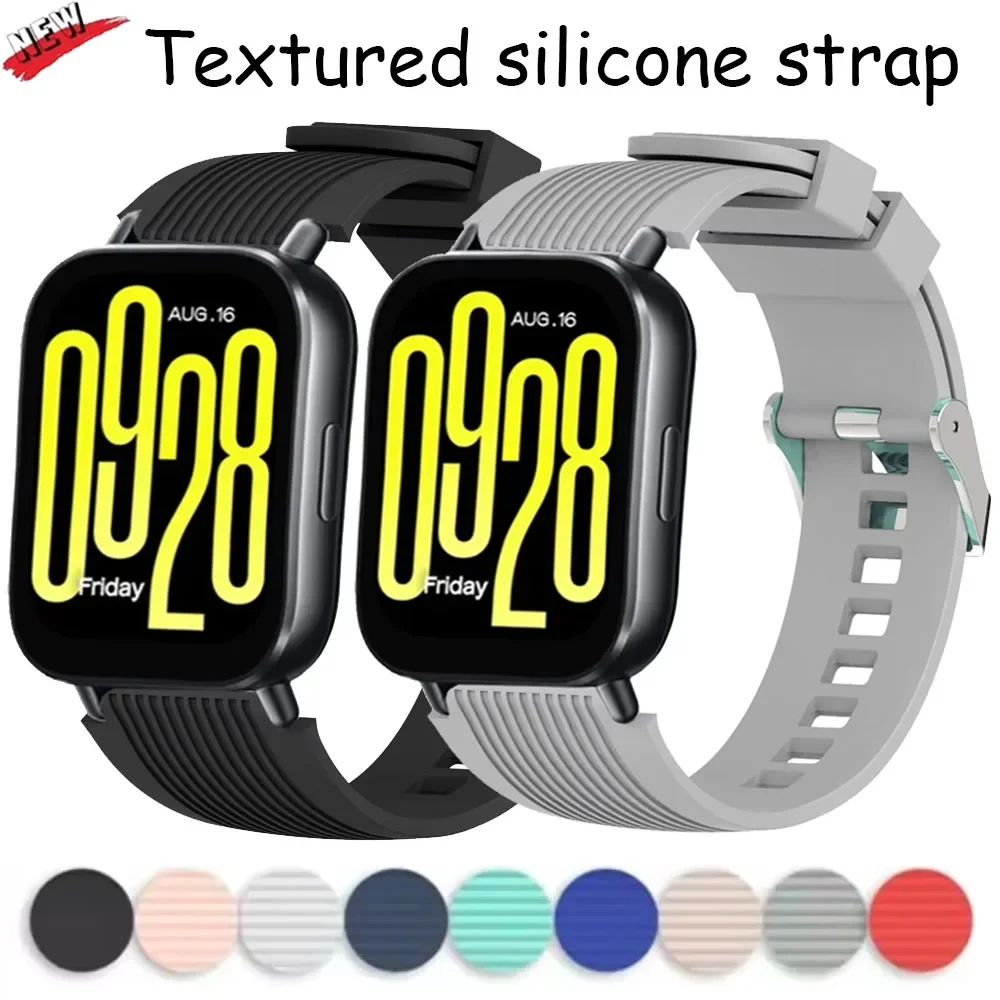 Текстурированный силиконовый ремешок 22 мм для Redmi Watch 5 Lite/5 Active Браслет-браслет для Huawei Watch 3/4 Pro/GT4/5 Pro 46 мм correa