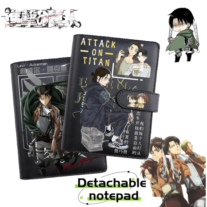

Атака Титанов Эрен Йегер Микаса Акерман аниме персонаж мультфильма журнал персонализированный студенческий блокнот канцелярские товары оптом