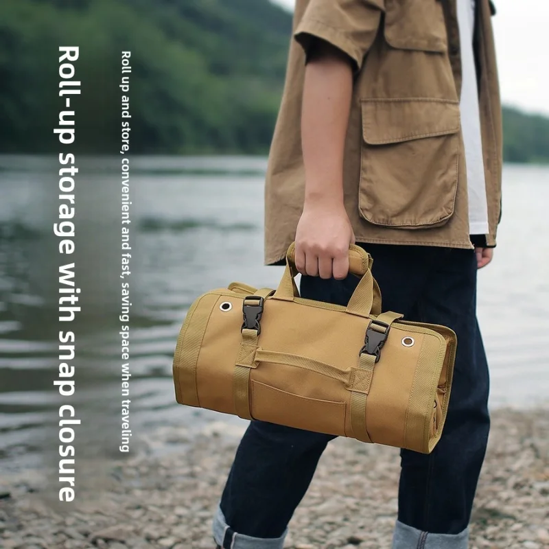 

Outdoor bag, camping tool bag, portable ground peg bag, multifunctional storage bag, foldable and portable