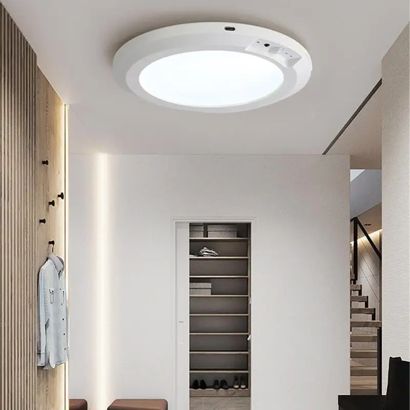 Motion Sensor Bathroom Light LED Motion Sensor Closet Light Wireless Ceiling Light With Remote Control Motion Activated LED