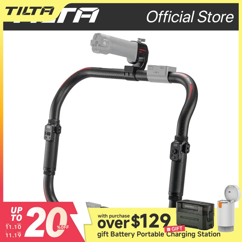 TILTA TGA-ARG Advanced Ring Grip Gimbal Handle Camera Holder for DJI Ronin RS2 RS3 pro RS4 RS4 Pro Carbon Fiber Ring Support