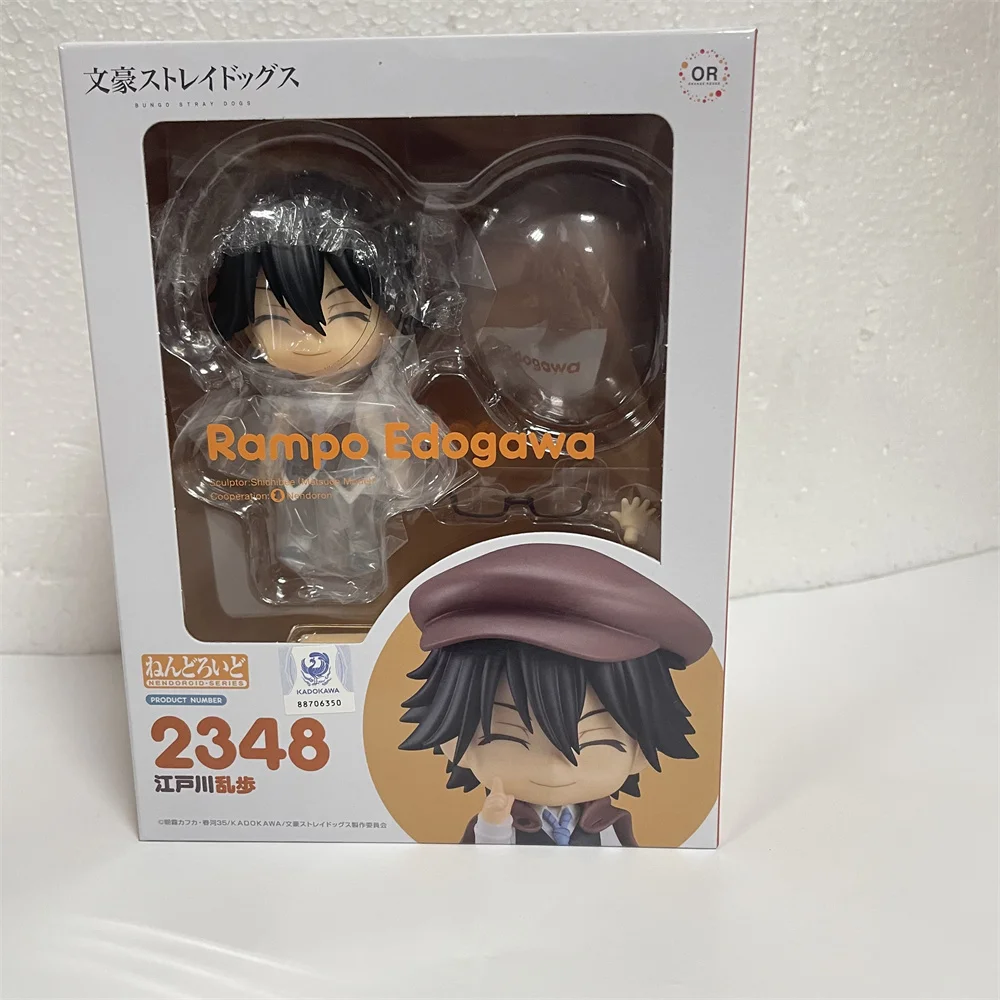 

In Stock Anime Figure Original Nendoroid Bungo Stray Dogs Nendoroid Edogawa Rampo 2348 Action Figurine PVC Toys 10cm Model Gift