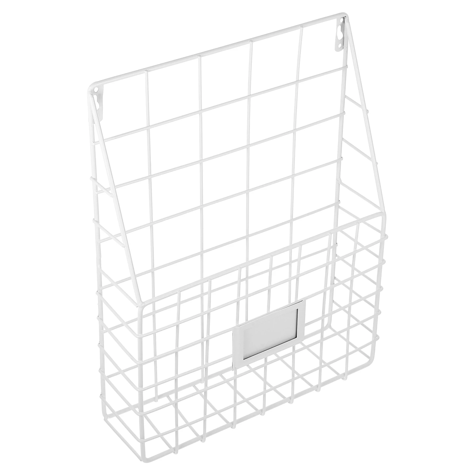 Iron Magazine Rack Wear Resistant Book Organizer Hanging Wall File Holder Storage Desk Space Simple Structure Office