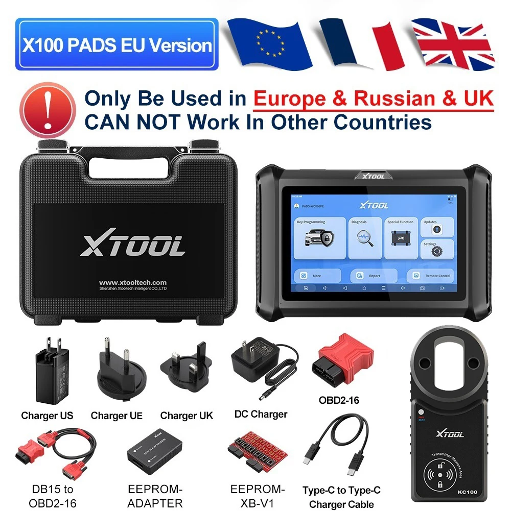 XTOOL X100 PADS Key Programmeur Lezen/Schrijven IMMO Chip Programmering Smart Key Auto Diagnostic Tool Automotive Scanner CANFD DOIP FCA