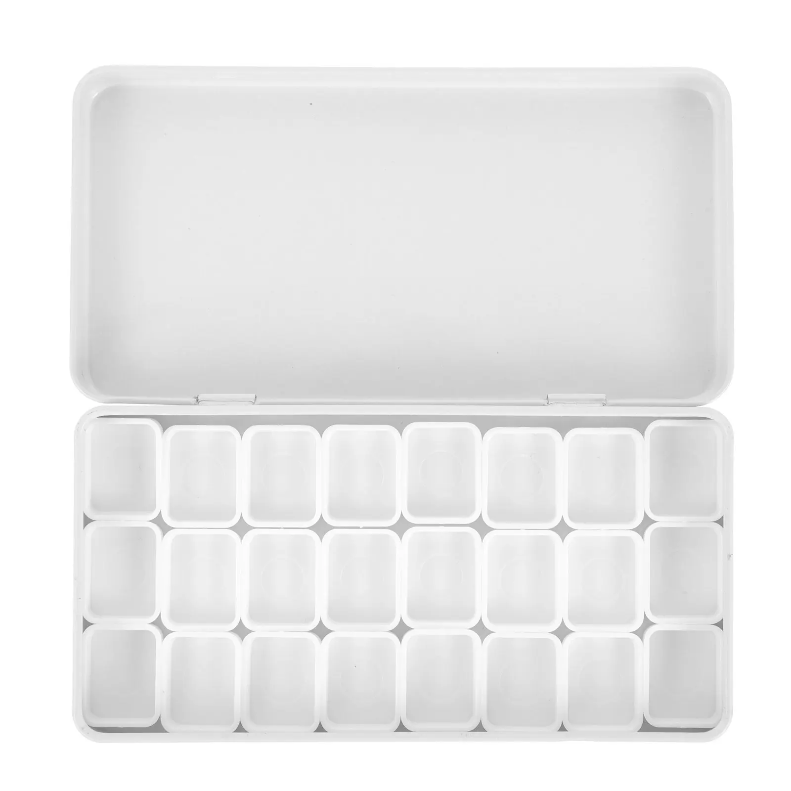 1Set Iron Storage Box for Watercolor Paints Leak Proof Watercolor Case with Replaceable Plastic Trays Compact Size for on The Go