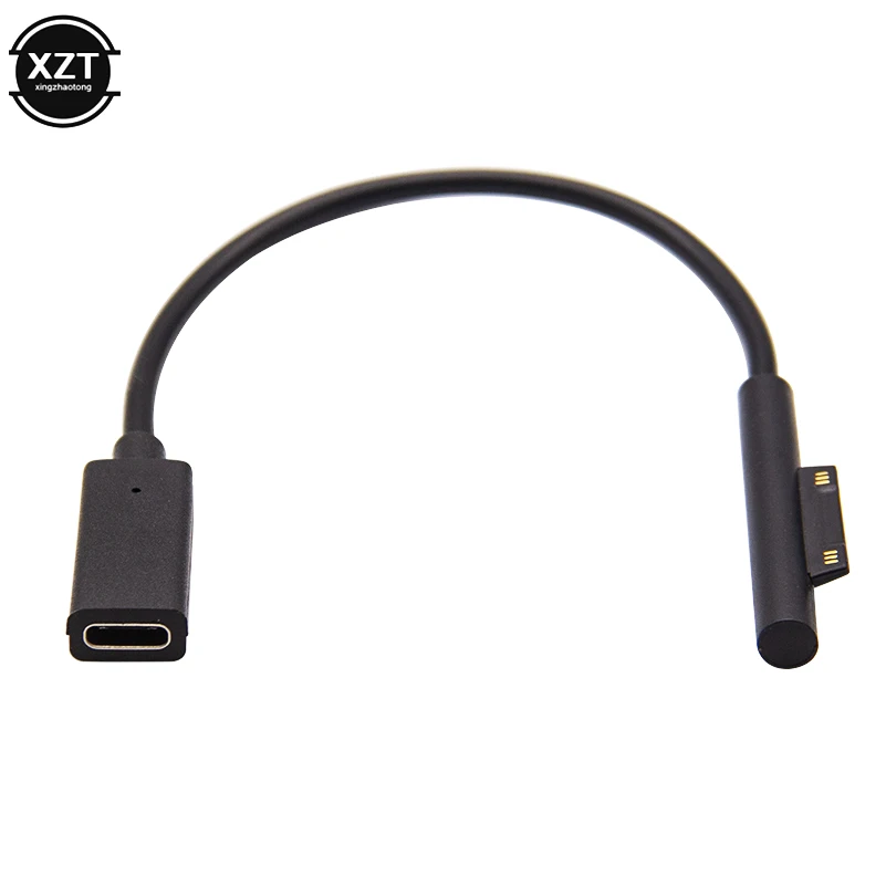 USB Type C PD Charging Cable for Micro-sof Surface Pro 3 4 5 6 Go DC Plug Connector Power Adapter Converter Laptop Charger Cord