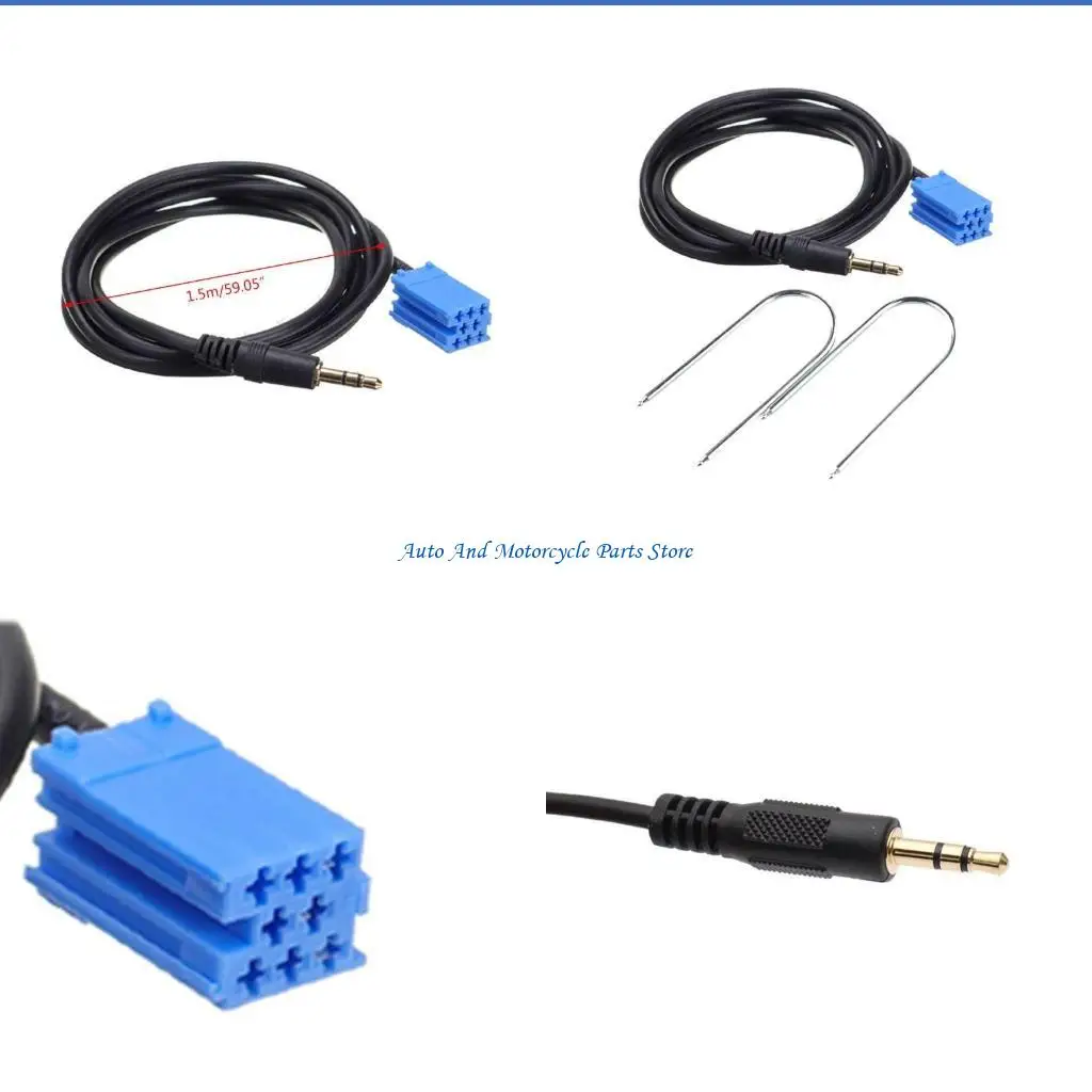 P9FD Car Stereo Aux input Vehicle Cable Adaptor 3.5MM Player for Car Accessories