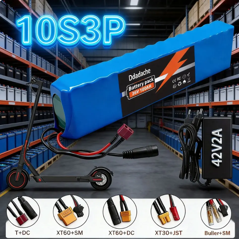 Pack de batteries lithium-ion 18650 10,5 Ah 10s3p 36 V pour vélo électrique pliable FIIDO D1/D2/D2S D4S, batterie de vélo de ville