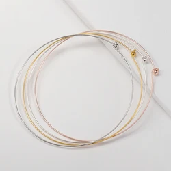 1pc Copper Wire Hoop Adjustable Necklaces Bezel with Easy Clasp For DIY Jewelry Making Women Choker Collar 130mm Ring Accessory