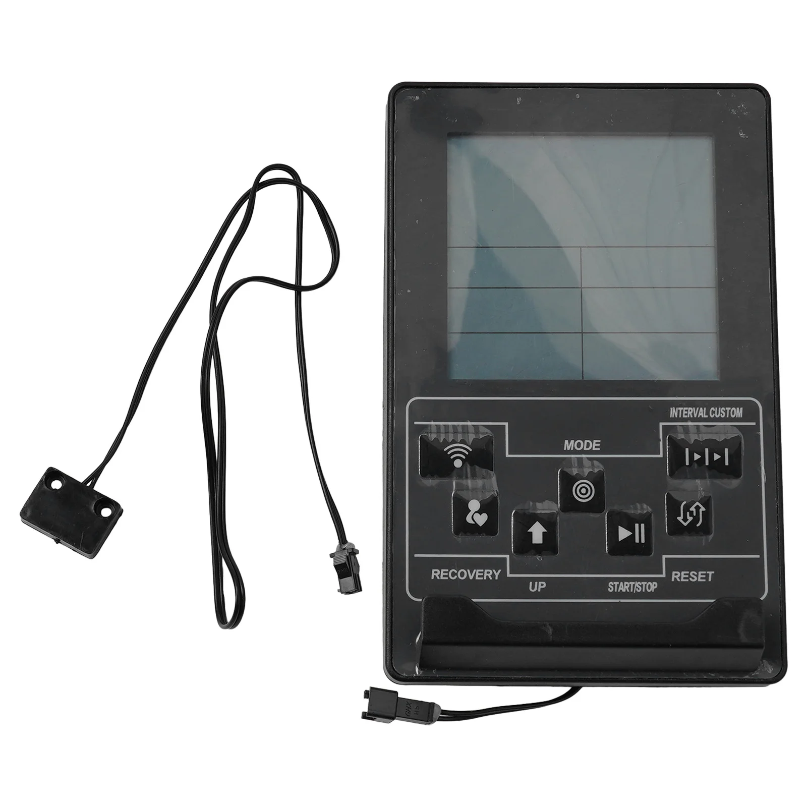 Pratical Rowing Outdoor Sports Rowing Machine Meter Counter Black Monitor Parts Plastic Screen for versatile Pratical