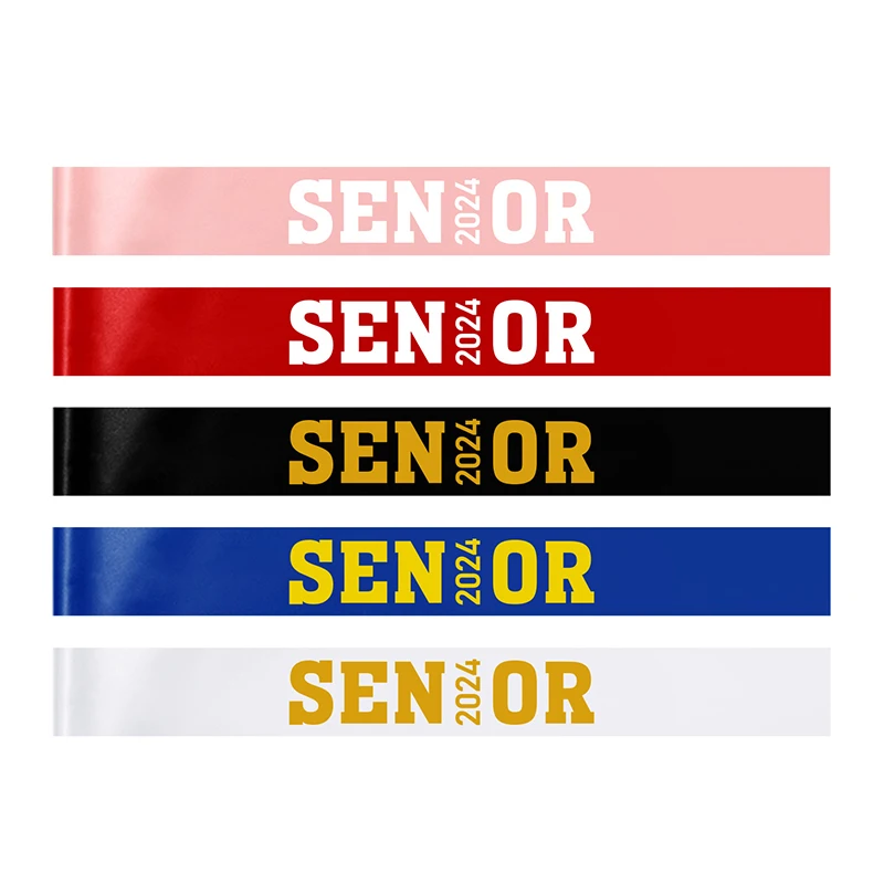 Multicolor Graduation Sash Letter Graduated Cheerleader Party Celebration Decorations Graduation Etiquette Band Shoulder