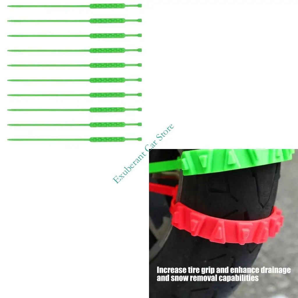 H3CE Permanent Polyamide Snow Pull Fetters Denial Hassle Arrange For Winter Secure Motorcycles And Bikes Highlighting Profound
