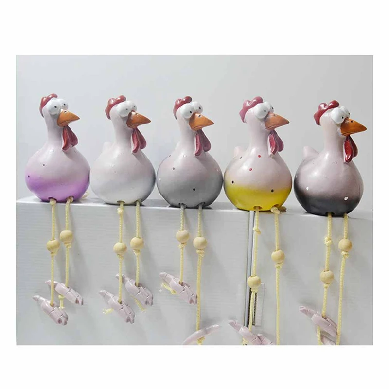 AB09-Resin Rooster Outdoor Statues Funny, Waterproof And Does Not Fade Suitable Courtyard, Garden, Balcony Decoration