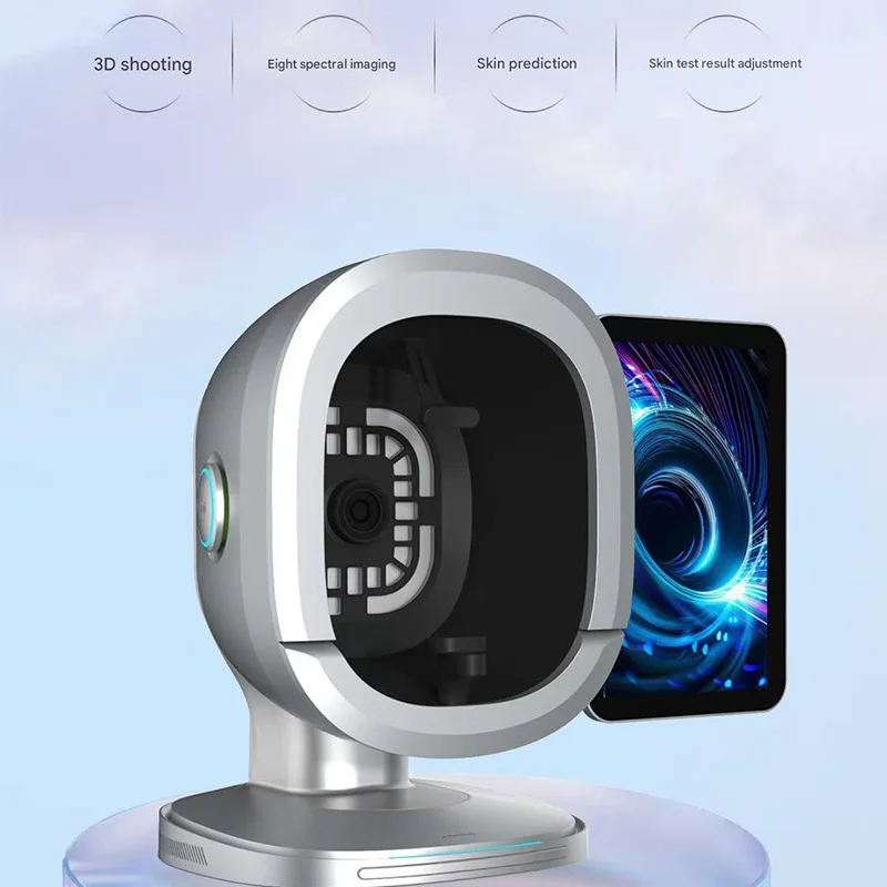 المهنية ماجيك مرآة ثلاثية الأبعاد الماسح الضوئي للبشرة AI بالطاقة 15.6 بوصة 3 طيف الضوء صالونات التشخيص الدقيق #1