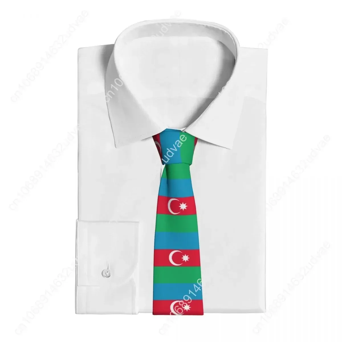 Klassische Krawatte für Männer Seide Herren Krawatten für Hochzeits feier Geschäft Erwachsenen Krawatte lässig azerbaijan Flagge Krawatte