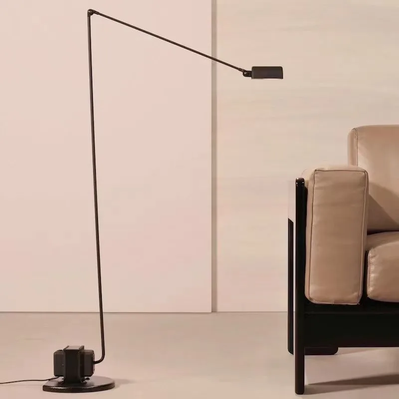 Lumina Floor Lamp For Reading Long Arm Lamp Adjustable Industrial Sofa Side Vertical Light Study Room