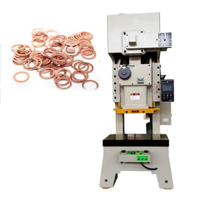 Electromechanical press for automatic crushing, sealing, flat gasket manufacturing, sheet metal stamping construction