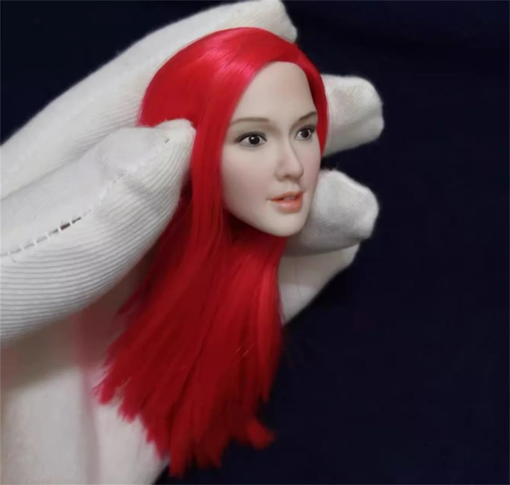 1/6 آسيا المغني ستار التعبير أنثى رئيس نحت مزروع الشعر شاحب ل 12 بوصة تبليجو Phicen عمل نموذج لجسم اللعب #5