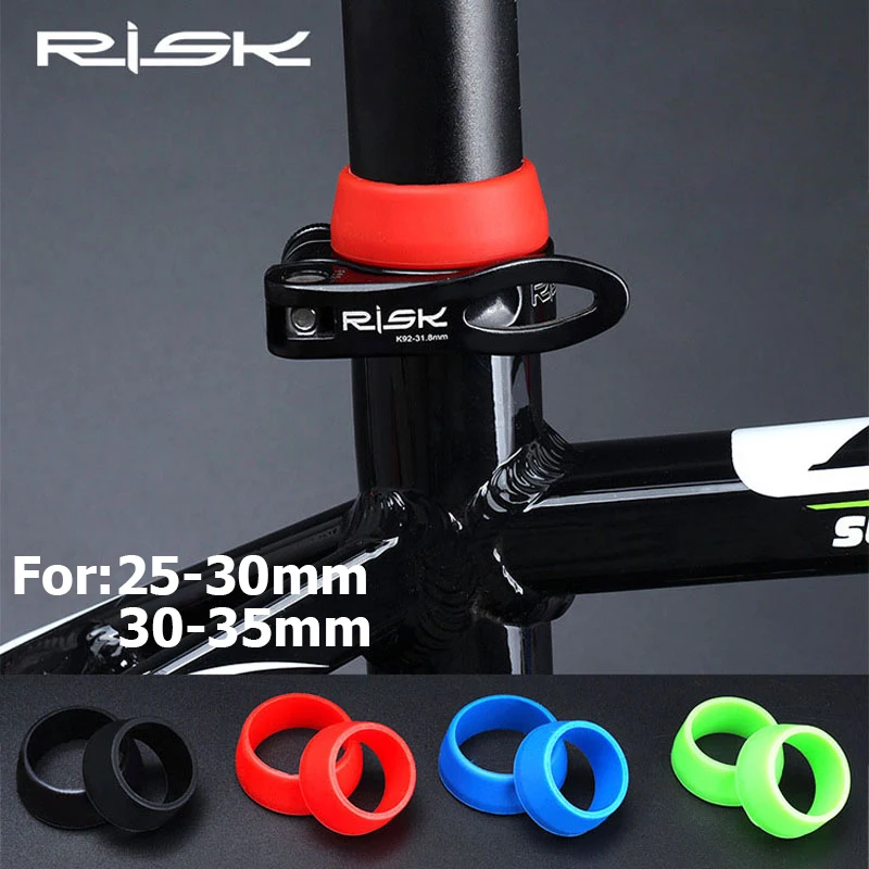 RISK Bicycle Seat Post Silica Gel Waterproof Dust Cover Elasticity Durable Rubber Ring MTB Road Bike Seatpost Protective Case