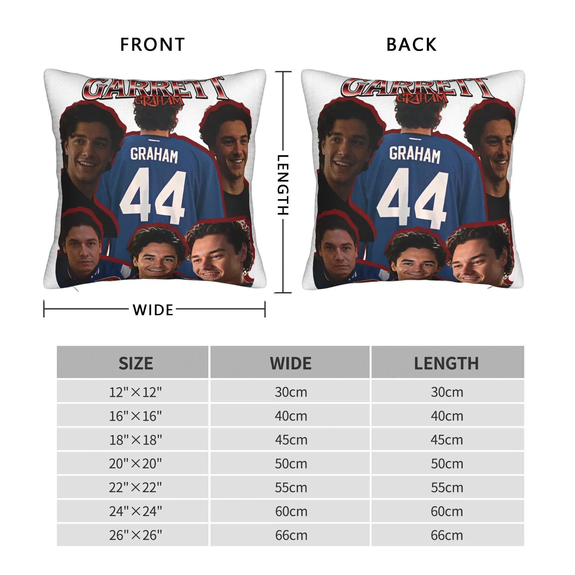 Garrett Graham 44 Pillow Cover Off Campus Comfy Cushion Cover Novelty Pillow Case For Sofa Home Decor