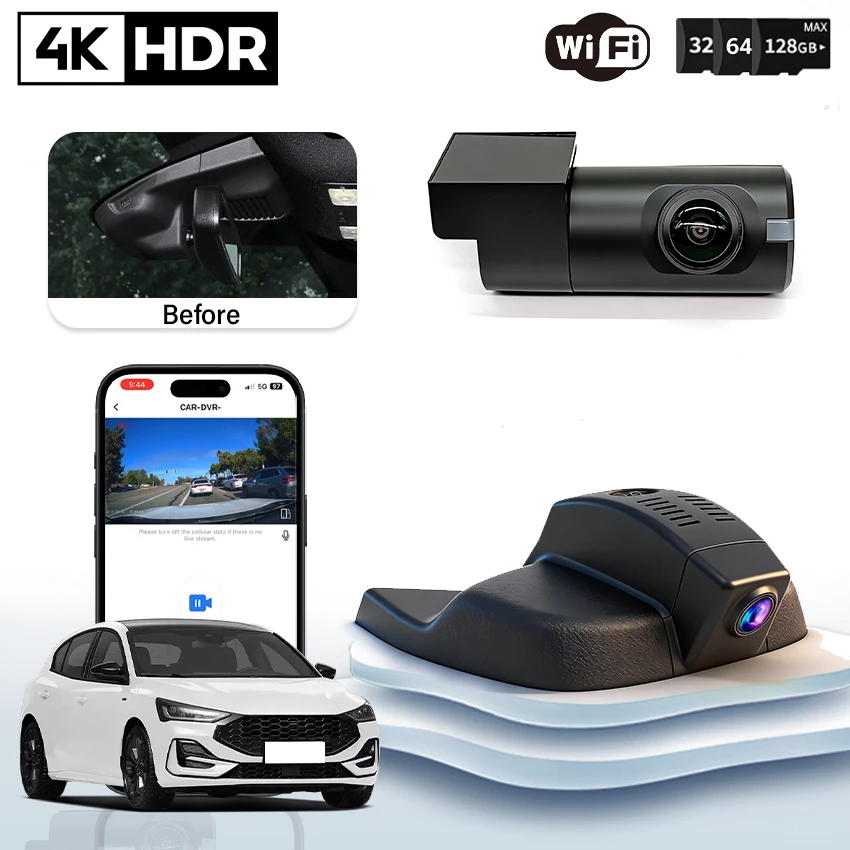 

Видеорегистратор Plug and Play UHD 4K для Ford Focus mk4 2018-2022 годов выпуска