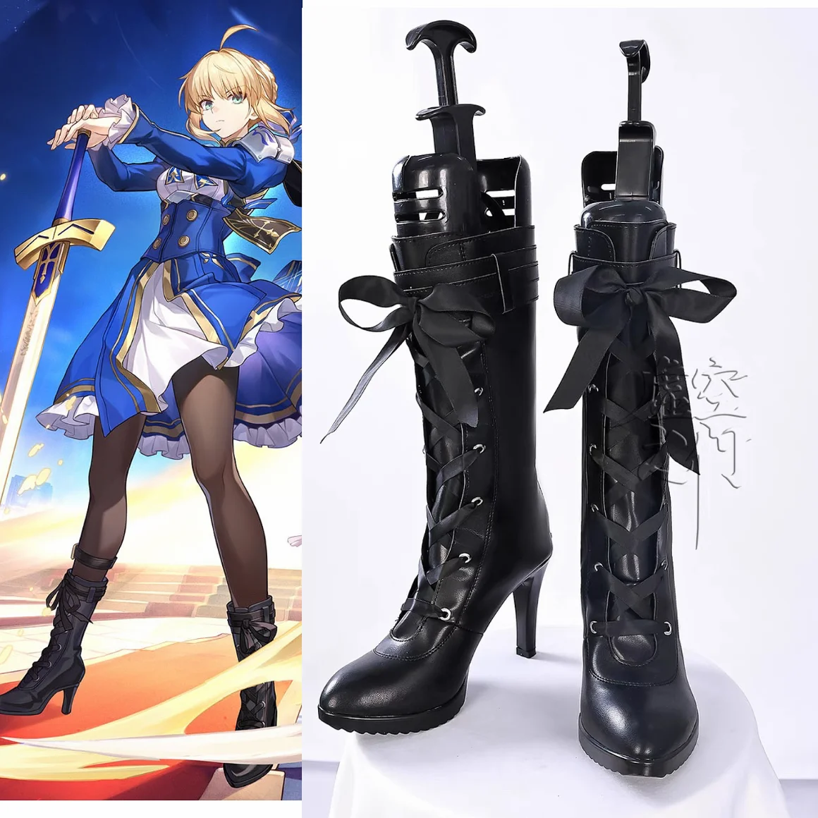 

Сабля Сапоги для косплея Обувь Игра Honkai: Star Rail x Fate Stay Night Женская обувь Saber