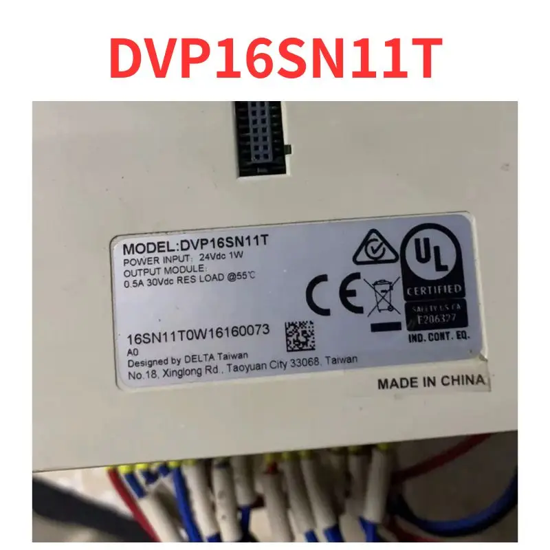 

Second-hand DVP16SN11T PLC module test OK Fast Shipping