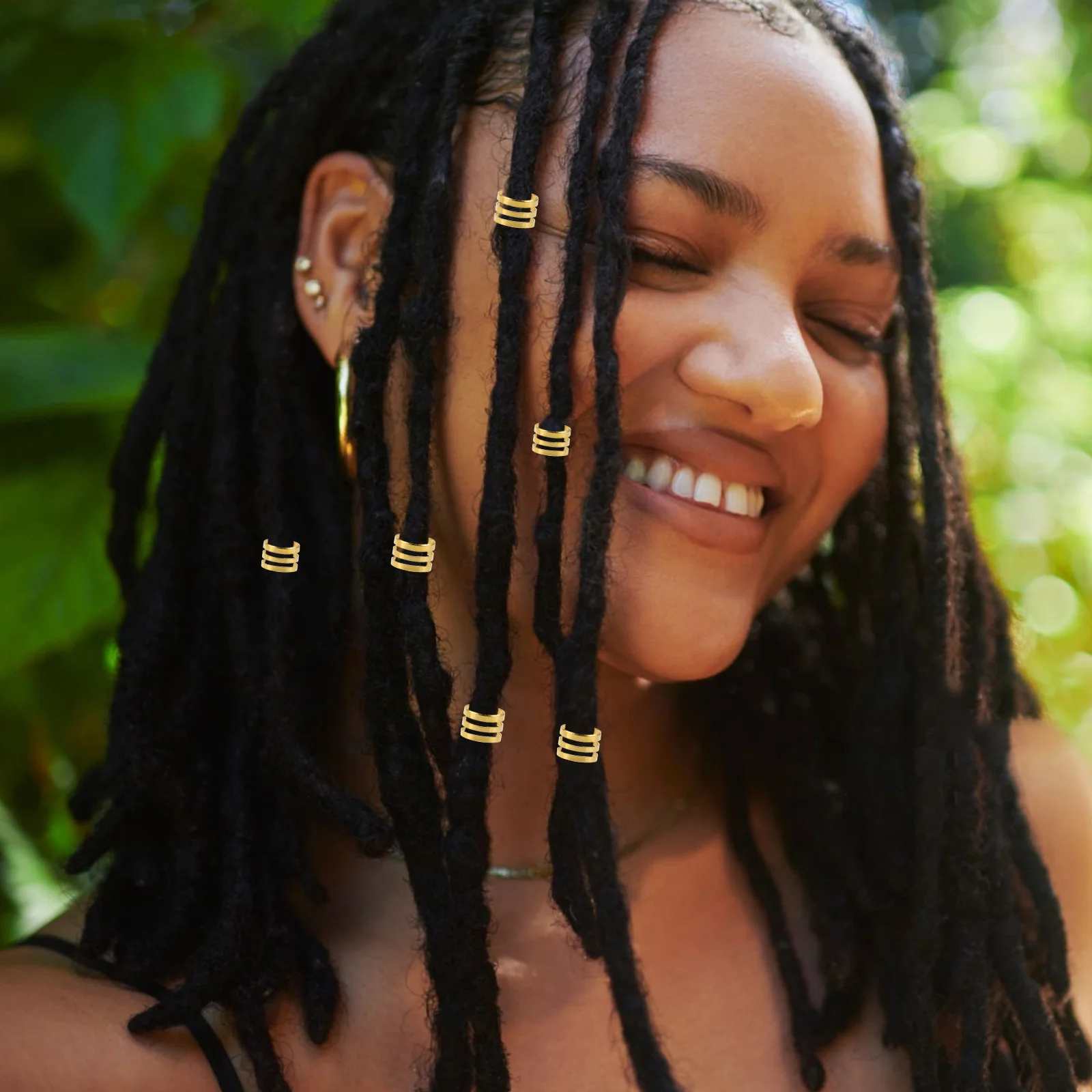 

200 шт., аксессуары для грязной косы, металлические кольца для волос для женщин, регулируемые плетеные манжеты, ювелирные изделия, устойчивые к выцветанию, подходят для Африки