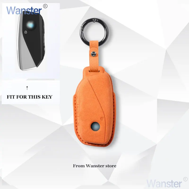

Leatehr Car Key Cover Smart Key Case Keychian for 2023 Bmw IX IX3 I7 X7 XM Bmw Energy Ix XM I7 X7 7 Series 2023 Accessories