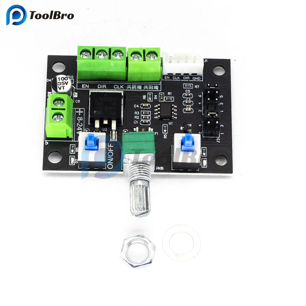 PWM Pulse Signal Generator DC 8-24V Stepper Motor Driver Speed Controller Regulator Governor Speed Control Switch 12V 24V